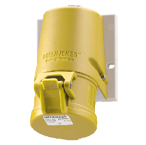 Mennekes Wall mounted receptacle with TwinCONTACT 1340